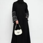 Ab aaya Jeep opening piping neck sleep embroidery free stall